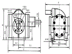 2CY型齿轮泵外形及安装尺寸-2CY齿轮油泵-KCB齿轮泵