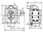 KCB齿轮油泵安装尺寸-KCB-200-KCB-300