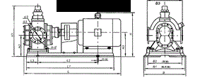 3GR螺杆泵外形及安装尺寸-三螺杆泵安装尺寸-螺杆泵安装尺寸