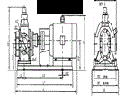 YCB圆弧齿轮泵型外形及安装尺寸图曲线-YCB圆弧齿轮泵-YCB油泵